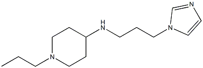 N-[3-(1H-imidazol-1-yl)propyl]-1-propylpiperidin-4-amine 结构式