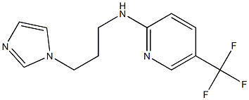 N-[3-(1H-imidazol-1-yl)propyl]-5-(trifluoromethyl)pyridin-2-amine,,结构式