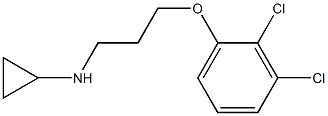 N-[3-(2,3-dichlorophenoxy)propyl]cyclopropanamine Struktur