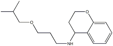 N-[3-(2-methylpropoxy)propyl]-3,4-dihydro-2H-1-benzopyran-4-amine,,结构式