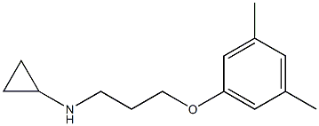 N-[3-(3,5-dimethylphenoxy)propyl]cyclopropanamine 化学構造式