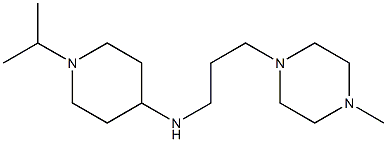 N-[3-(4-methylpiperazin-1-yl)propyl]-1-(propan-2-yl)piperidin-4-amine,,结构式