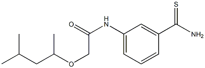 N-[3-(aminocarbonothioyl)phenyl]-2-(1,3-dimethylbutoxy)acetamide,,结构式