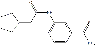 N-[3-(aminocarbonothioyl)phenyl]-2-cyclopentylacetamide