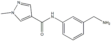 N-[3-(aminomethyl)phenyl]-1-methyl-1H-pyrazole-4-carboxamide Structure