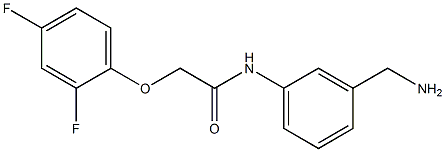 N-[3-(aminomethyl)phenyl]-2-(2,4-difluorophenoxy)acetamide Struktur