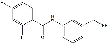 N-[3-(aminomethyl)phenyl]-2,4-difluorobenzamide Structure