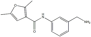 N-[3-(aminomethyl)phenyl]-2,5-dimethyl-3-furamide,,结构式