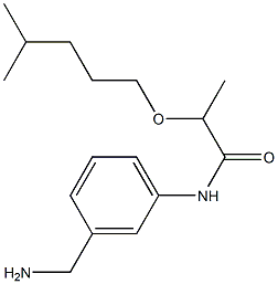 N-[3-(aminomethyl)phenyl]-2-[(4-methylpentyl)oxy]propanamide Struktur