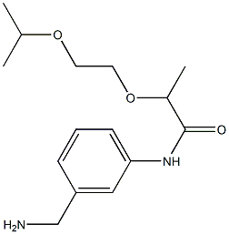 N-[3-(aminomethyl)phenyl]-2-[2-(propan-2-yloxy)ethoxy]propanamide Structure