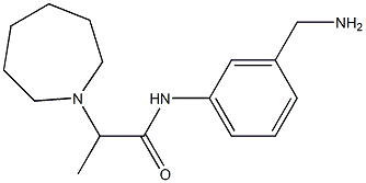 N-[3-(aminomethyl)phenyl]-2-azepan-1-ylpropanamide,,结构式