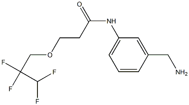 N-[3-(aminomethyl)phenyl]-3-(2,2,3,3-tetrafluoropropoxy)propanamide Structure