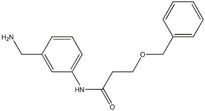 N-[3-(aminomethyl)phenyl]-3-(benzyloxy)propanamide Structure