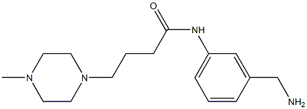 N-[3-(aminomethyl)phenyl]-4-(4-methylpiperazin-1-yl)butanamide Structure