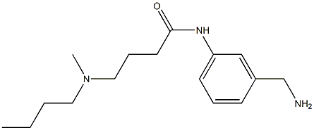 N-[3-(aminomethyl)phenyl]-4-[butyl(methyl)amino]butanamide Struktur