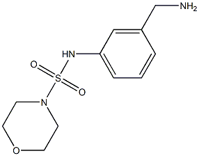 N-[3-(aminomethyl)phenyl]morpholine-4-sulfonamide Struktur