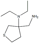 N-[3-(aminomethyl)tetrahydrothien-3-yl]-N,N-diethylamine Struktur