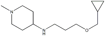 N-[3-(cyclopropylmethoxy)propyl]-1-methylpiperidin-4-amine,,结构式