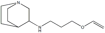 N-[3-(ethenyloxy)propyl]-1-azabicyclo[2.2.2]octan-3-amine 化学構造式