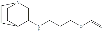 N-[3-(ethenyloxy)propyl]-1-azabicyclo[2.2.2]octan-3-amine,,结构式