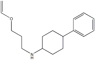 N-[3-(ethenyloxy)propyl]-4-phenylcyclohexan-1-amine,,结构式