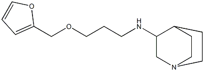 N-[3-(furan-2-ylmethoxy)propyl]-1-azabicyclo[2.2.2]octan-3-amine 化学構造式