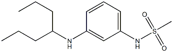 N-[3-(heptan-4-ylamino)phenyl]methanesulfonamide 化学構造式