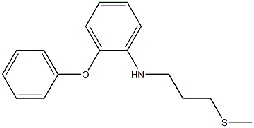 N-[3-(methylsulfanyl)propyl]-2-phenoxyaniline,,结构式