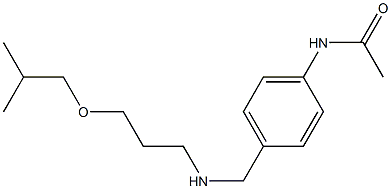 N-[4-({[3-(2-methylpropoxy)propyl]amino}methyl)phenyl]acetamide Structure