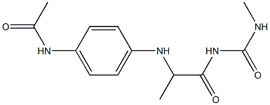  N-[4-({1-[(methylcarbamoyl)amino]-1-oxopropan-2-yl}amino)phenyl]acetamide