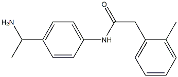 N-[4-(1-aminoethyl)phenyl]-2-(2-methylphenyl)acetamide 化学構造式