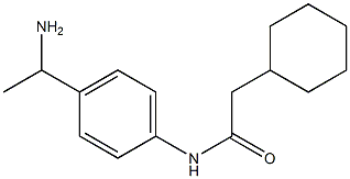 N-[4-(1-aminoethyl)phenyl]-2-cyclohexylacetamide 化学構造式