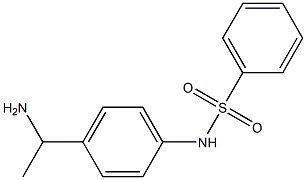 N-[4-(1-aminoethyl)phenyl]benzenesulfonamide Struktur