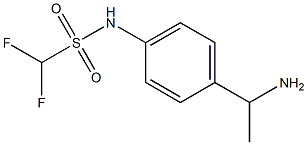 N-[4-(1-aminoethyl)phenyl]difluoromethanesulfonamide 结构式