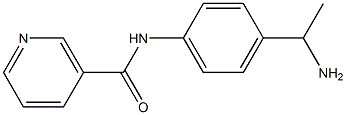 N-[4-(1-aminoethyl)phenyl]nicotinamide,,结构式