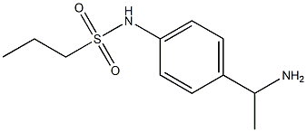 N-[4-(1-aminoethyl)phenyl]propane-1-sulfonamide Structure