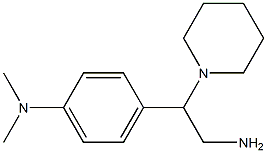 N-[4-(2-amino-1-piperidin-1-ylethyl)phenyl]-N,N-dimethylamine Structure