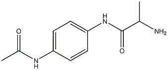 N-[4-(acetylamino)phenyl]-2-aminopropanamide Structure