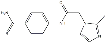  N-[4-(aminocarbonothioyl)phenyl]-2-(2-methyl-1H-imidazol-1-yl)acetamide