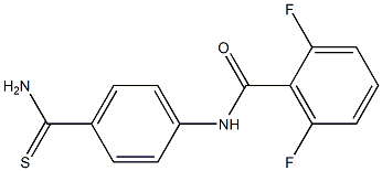 N-[4-(aminocarbonothioyl)phenyl]-2,6-difluorobenzamide Structure