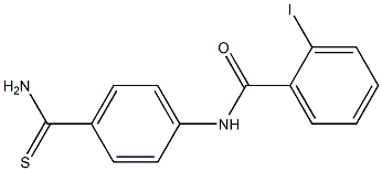 N-[4-(aminocarbonothioyl)phenyl]-2-iodobenzamide Structure