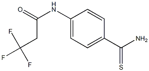 N-[4-(aminocarbonothioyl)phenyl]-3,3,3-trifluoropropanamide Struktur