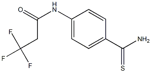 N-[4-(aminocarbonothioyl)phenyl]-3,3,3-trifluoropropanamide Structure