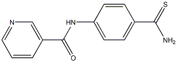 N-[4-(aminocarbonothioyl)phenyl]nicotinamide Structure