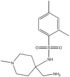 N-[4-(aminomethyl)-1-methylpiperidin-4-yl]-2,4-dimethylbenzene-1-sulfonamide Structure
