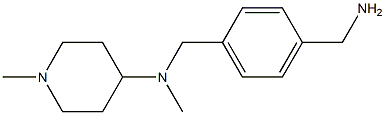 N-[4-(aminomethyl)benzyl]-N,1-dimethylpiperidin-4-amine Structure