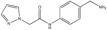 N-[4-(aminomethyl)phenyl]-2-(1H-pyrazol-1-yl)acetamide Struktur