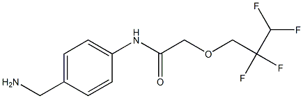 N-[4-(aminomethyl)phenyl]-2-(2,2,3,3-tetrafluoropropoxy)acetamide|