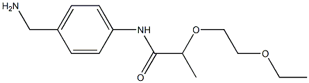  N-[4-(aminomethyl)phenyl]-2-(2-ethoxyethoxy)propanamide