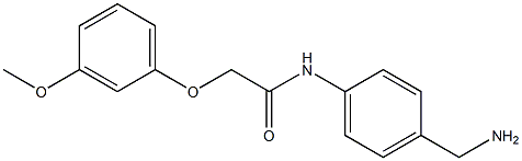 N-[4-(aminomethyl)phenyl]-2-(3-methoxyphenoxy)acetamide Structure